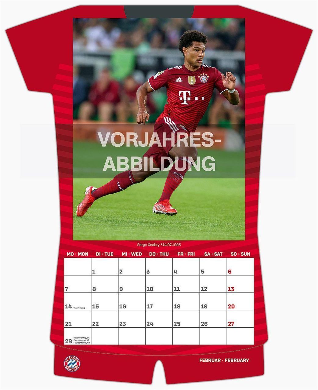 FC Bayern München 2023 - Trikotkalender - Wand-Kalender - Fan-Kalender -  Fußball-Kalender - 34,1x42 - Sport - Kalender bestellen
