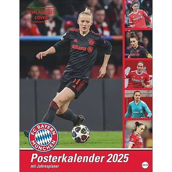 FC Bayern München Frauen Posterkalender 2025
