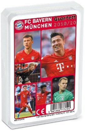 2020 FC Bayern München Fussball Quartett Kartenspiel 2019 