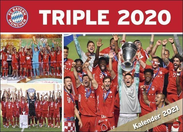 Triple XL Kalender 2021 FC Bayern München 68 cm x 50 cm Neu