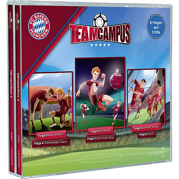 FC Bayern - Team Campus (Fussball).Box.1,3 Audio-CD, Diverse Interpreten