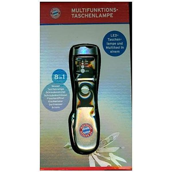 FCB Multifunktions-Taschenlampe 8in1 4,5V