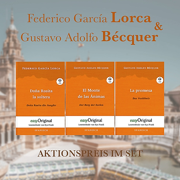 Federico García Lorca & Gustavo Adolfo Bécquer (Bücher + Audio-Online) - Lesemethode von Ilya Frank, m. 3 Audio, m. 3 Audio, 3 Teile, Federico García Lorca, Gustavo Adolfo Bécquer