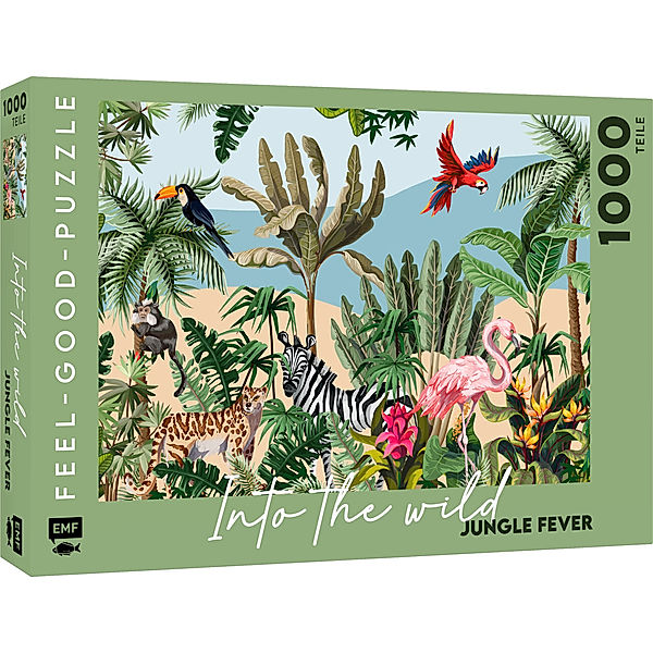 EDITION,MICHAEL FISCHER Feel-good-Puzzle 1000 Teile - INTO THE WILD: Jungle fever