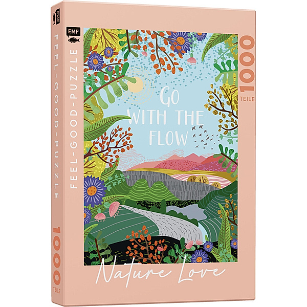 EDITION,MICHAEL FISCHER Feel-good-Puzzle 1000 Teile - NATURE LOVE: Go with the flow