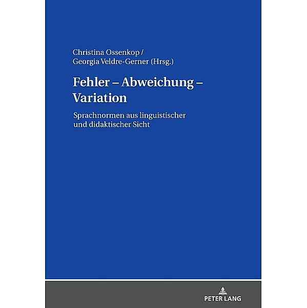 Fehler - Abweichung - Variation