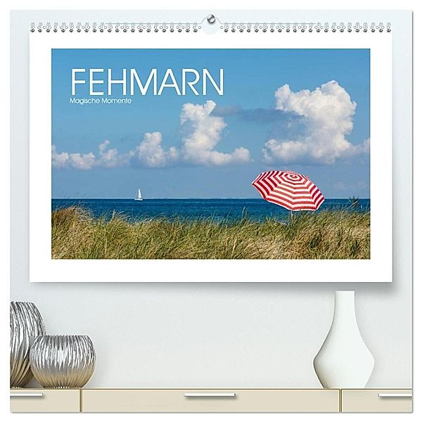 FEHMARN - Magische Momente (hochwertiger Premium Wandkalender 2024 DIN A2 quer), Kunstdruck in Hochglanz, Naturfotografie Stephan Rech