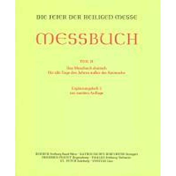 Feier der Heiligen Messe - Messbuch