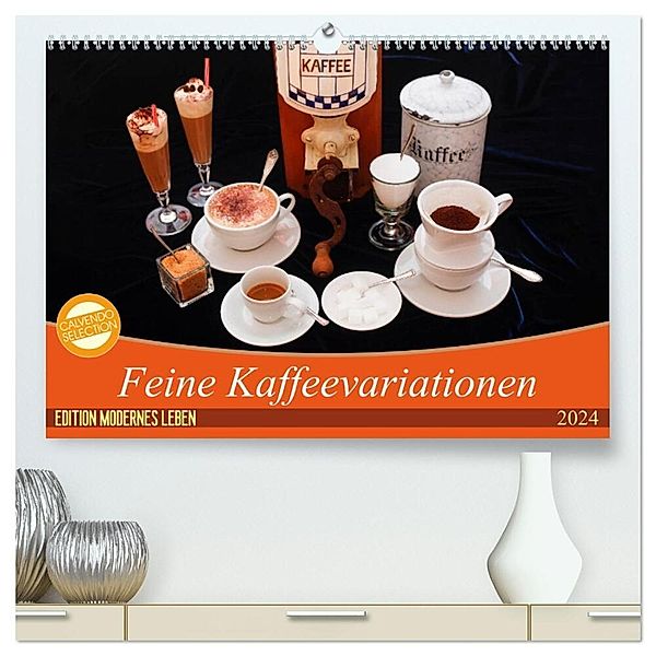Feine Kaffeevariationen (hochwertiger Premium Wandkalender 2024 DIN A2 quer), Kunstdruck in Hochglanz, Anette/Thomas Jäger