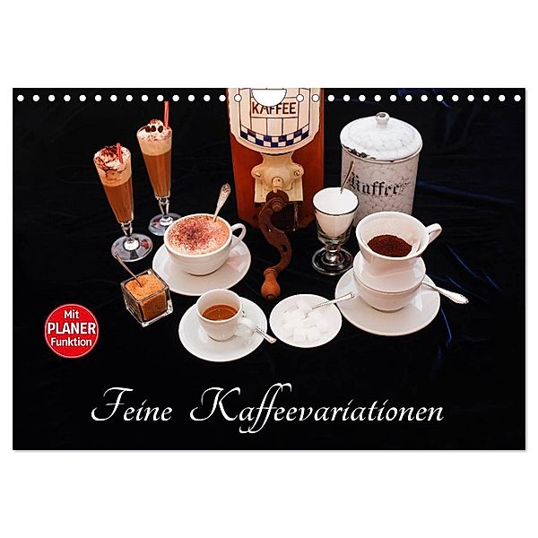 Feine Kaffeevariationen (Wandkalender 2024 DIN A4 quer), CALVENDO Monatskalender, Anette/Thomas Jäger