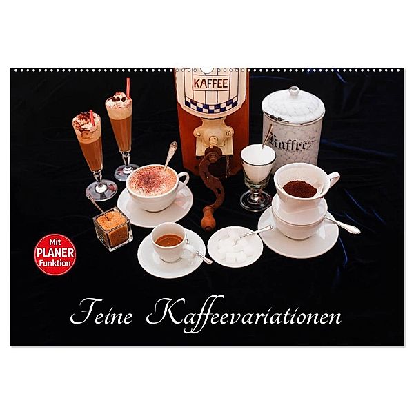 Feine Kaffeevariationen (Wandkalender 2025 DIN A2 quer), CALVENDO Monatskalender, Calvendo, Anette/Thomas Jäger