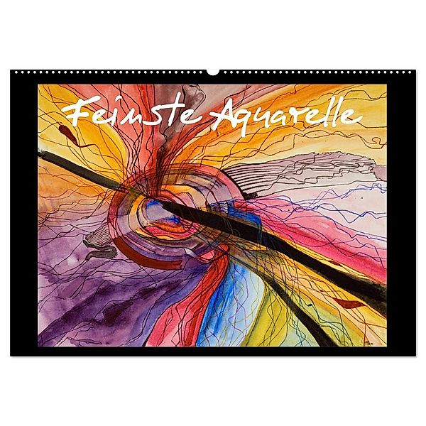 Feinste Aquarelle (Wandkalender 2025 DIN A2 quer), CALVENDO Monatskalender, Calvendo, Ricarda Dämmrich
