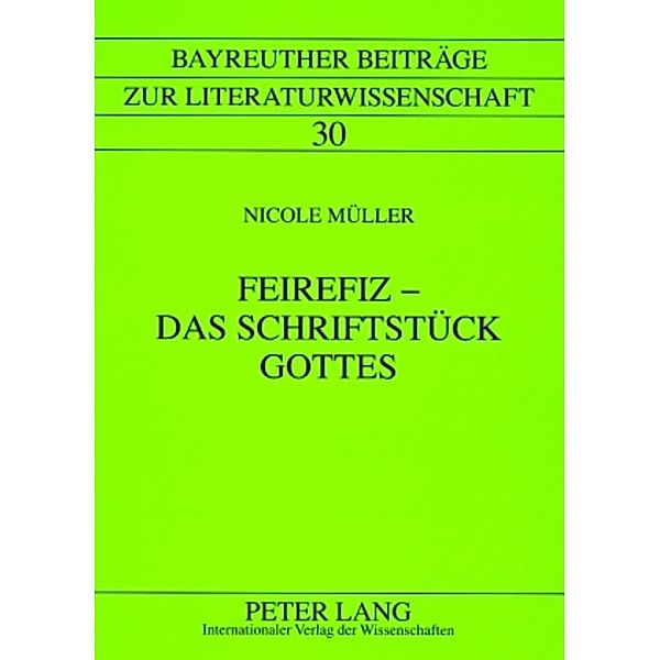 Feirefiz - Das Schriftstück Gottes, Nicole Müller