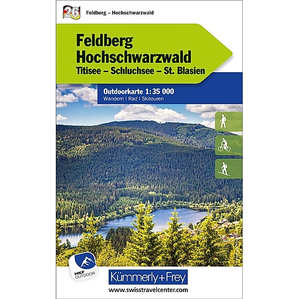 Feldberg - Hochschwarzwald Nr. 26. Outdoorkarte Deutschland 1:35 000