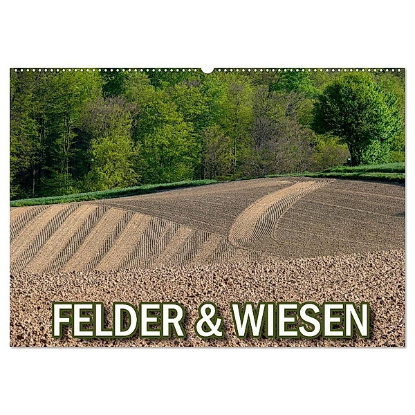 Felder und Wiesen (Wandkalender 2024 DIN A2 quer), CALVENDO Monatskalender, Bildagentur Geduldig