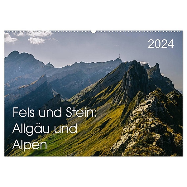 Fels und Stamm: Allgäu und Alpen (Wandkalender 2024 DIN A2 quer), CALVENDO Monatskalender, Simeon Trefoil
