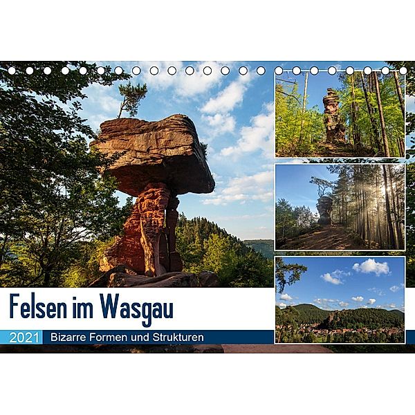 Felsen im Wasgau (Tischkalender 2021 DIN A5 quer), Andreas Jordan