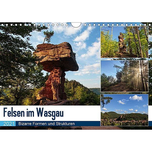 Felsen im Wasgau (Wandkalender 2021 DIN A4 quer), Andreas Jordan
