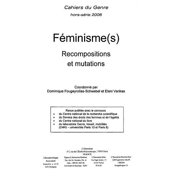 Feminisme(s) recompositions etmutations / Hors-collection, Dominique Fougeyrollas-Schwebel