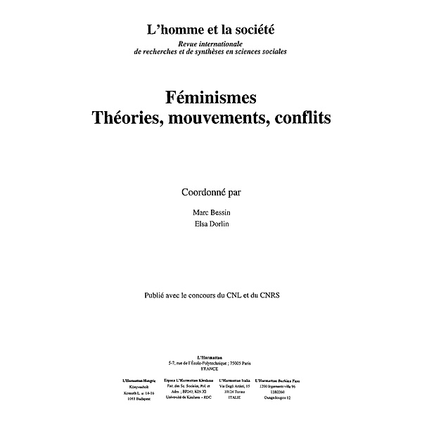 Feminismes theories,mouvementsconflits / Hors-collection, Marc Bessin