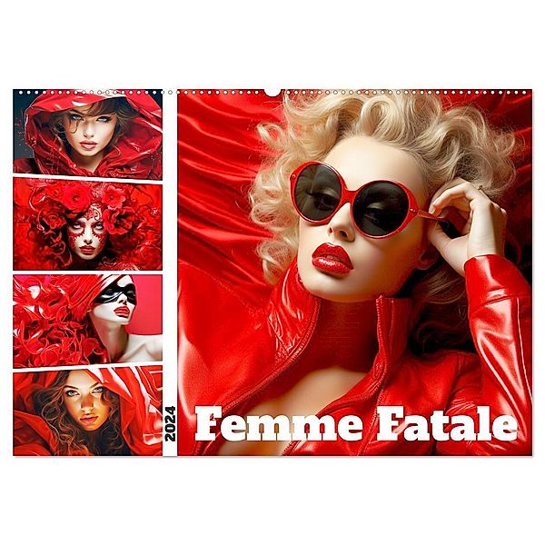 Femme Fatale. Portraits. Starke und schöne Frauen (Wandkalender 2024 DIN A2 quer), CALVENDO Monatskalender, Rose Hurley