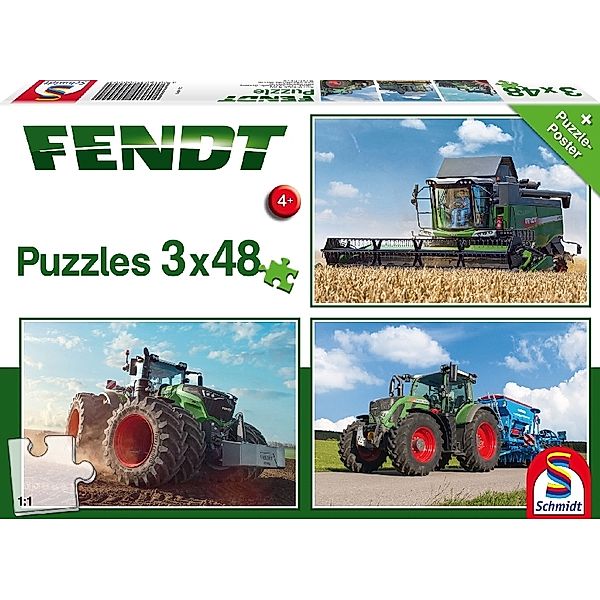 SCHMIDT SPIELE Fendt 1050 Vario / 724 Vario / 6275L (Kinderpuzzle)