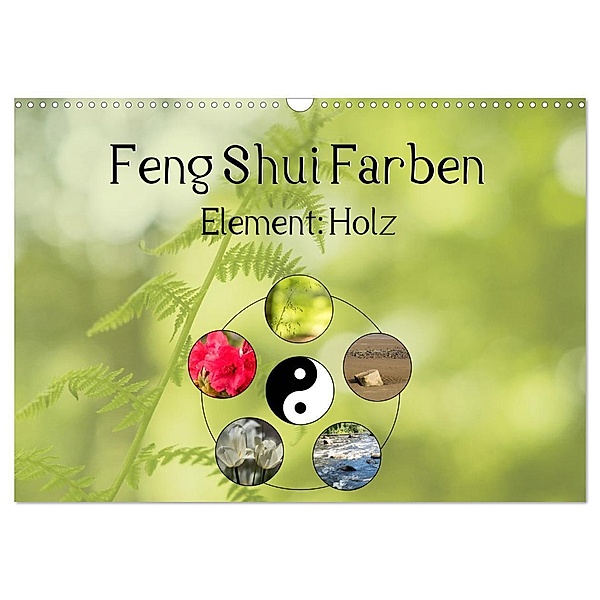 Feng Shui Farben - Element: Holz (Wandkalender 2024 DIN A3 quer), CALVENDO Monatskalender, Sonja Tessen