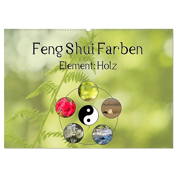 Feng Shui Farben - Element: Holz (Wandkalender 2024 DIN A2 quer), CALVENDO Monatskalender, Sonja Teßen