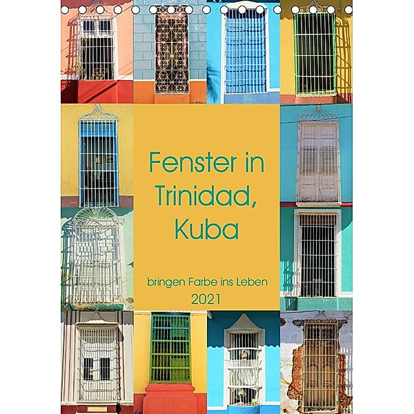 Fenster in Trinidad, Kuba (Tischkalender 2021 DIN A5 hoch), Piotr Nogal