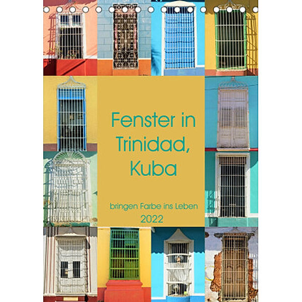 Fenster in Trinidad, Kuba (Tischkalender 2022 DIN A5 hoch), Piotr Nogal