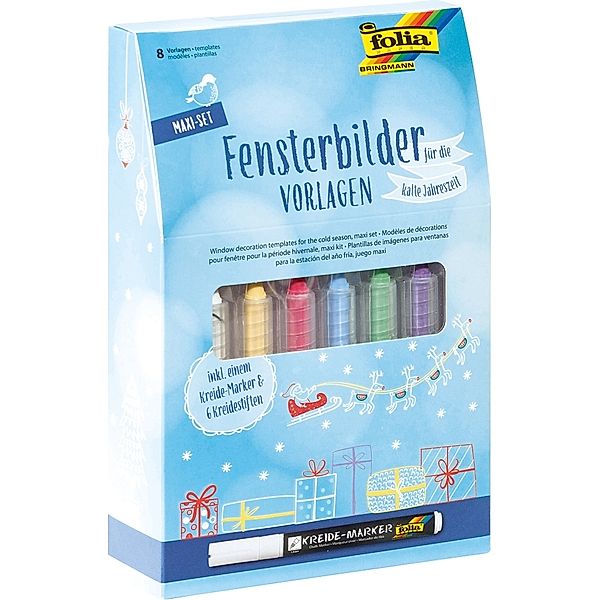 folia Fensterbilder-Maxiset KALTE JAHRESZEIT 15-teilig