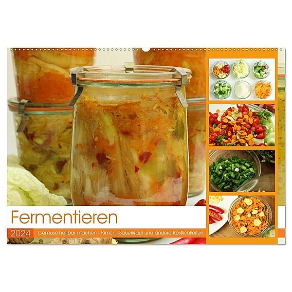 Fermentieren (Wandkalender 2024 DIN A2 quer), CALVENDO Monatskalender, Linda und Michael Schilling