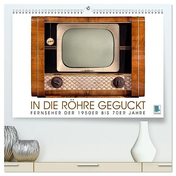 Fernseher der 1950er bis 70er Jahre: In die Röhre geguckt (hochwertiger Premium Wandkalender 2024 DIN A2 quer), Kunstdruck in Hochglanz, Calvendo