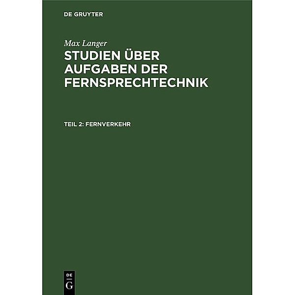 Fernverkehr / Jahrbuch des Dokumentationsarchivs des österreichischen Widerstandes, Max Langer