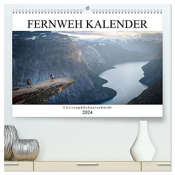 Fernweh Kalender (hochwertiger Premium Wandkalender 2024 DIN A2 quer), Kunstdruck in Hochglanz, Christoph Schaarschmidt