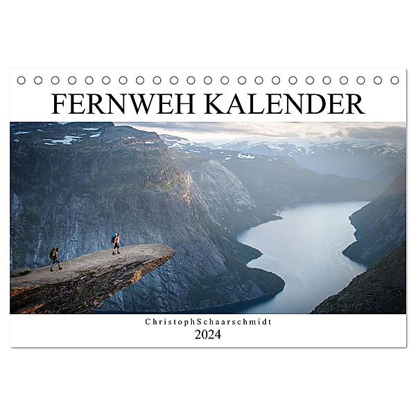 Fernweh Kalender (Tischkalender 2024 DIN A5 quer), CALVENDO Monatskalender, Christoph Schaarschmidt