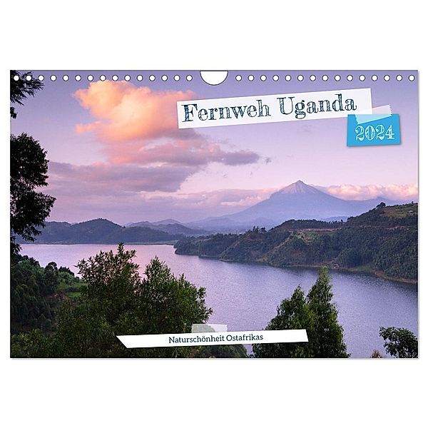 Fernweh Uganda - Naturschönheit Ostafrikas (Wandkalender 2024 DIN A4 quer), CALVENDO Monatskalender, Alexander Ludwig