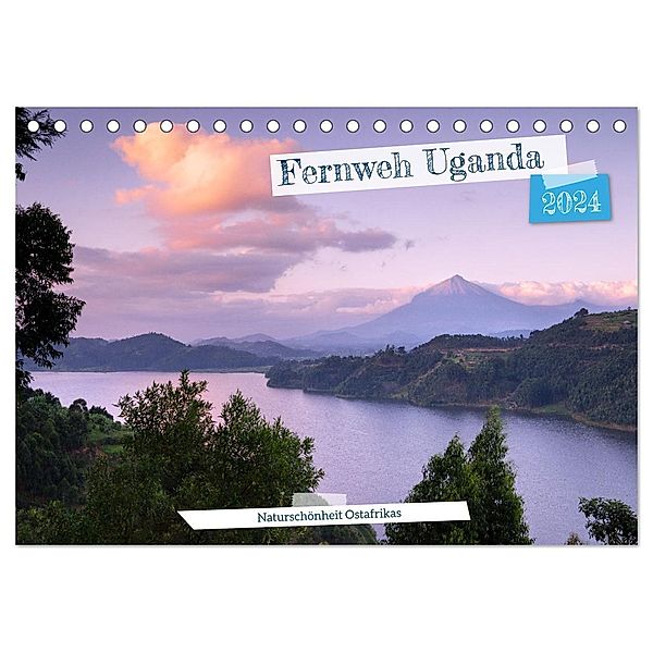Fernweh Uganda - Naturschönheit Ostafrikas (Tischkalender 2024 DIN A5 quer), CALVENDO Monatskalender, Alexander Ludwig