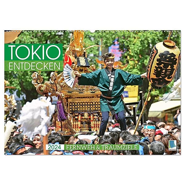 Fernweh und Traumziele: Tokio entdecken (Wandkalender 2024 DIN A2 quer), CALVENDO Monatskalender, Calvendo