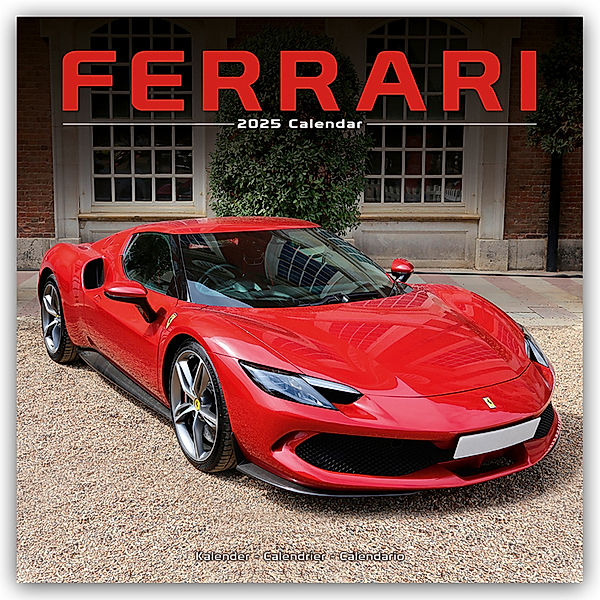 Ferrari 2025 - 16-Monatskalender, Avonside Publishing Ltd