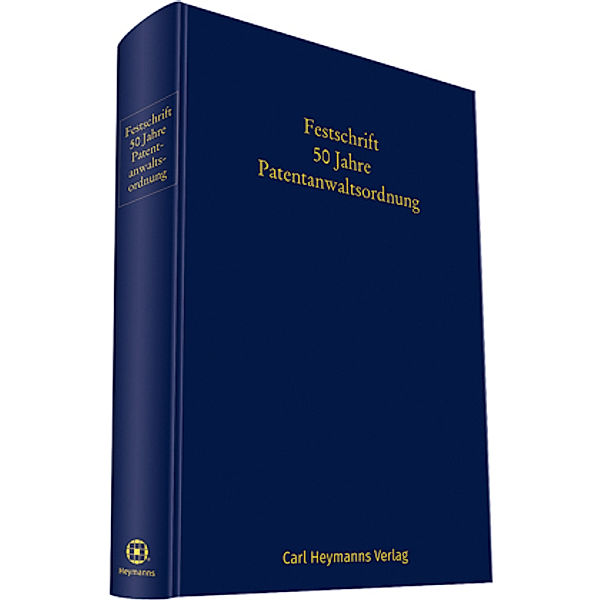 Festschrift 50 Jahre Patentanwaltsordnung