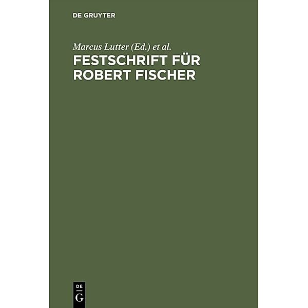Festschrift für Robert Fischer