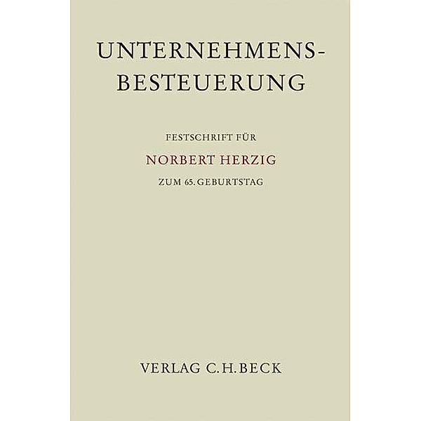 Festschriften, Festgaben, Gedächtnisschriften / Unternehmensbesteuerung