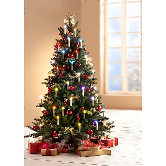 Festtagsglück LED-Weihnachtsbaumkerzen mit Farbwechsel, 10er-Set |  Weltbild.de