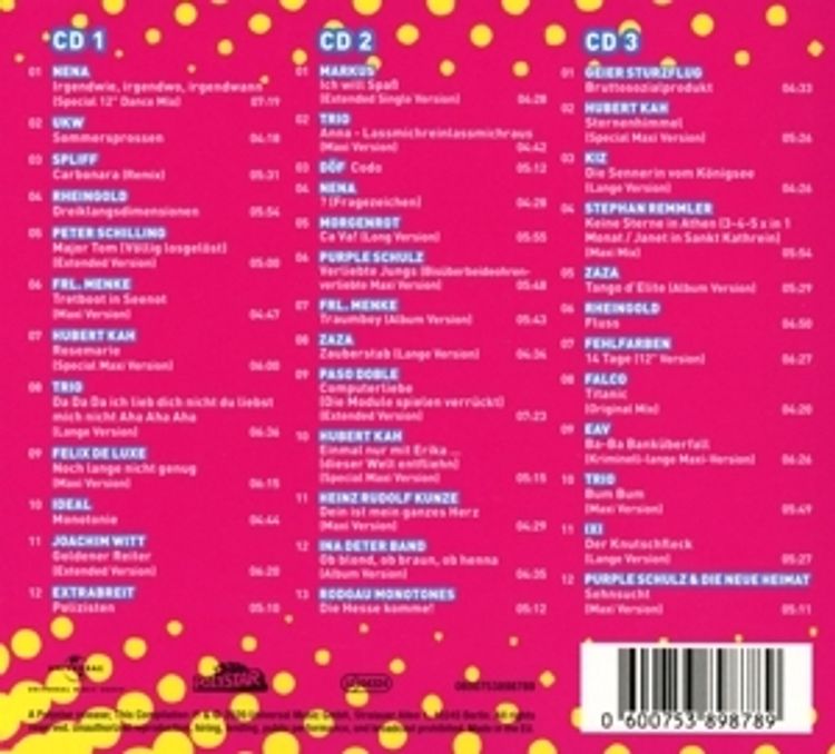 Fetenhits NDW Maxi Classics - Best Of 3 CDs von Diverse Interpreten |  Weltbild.de