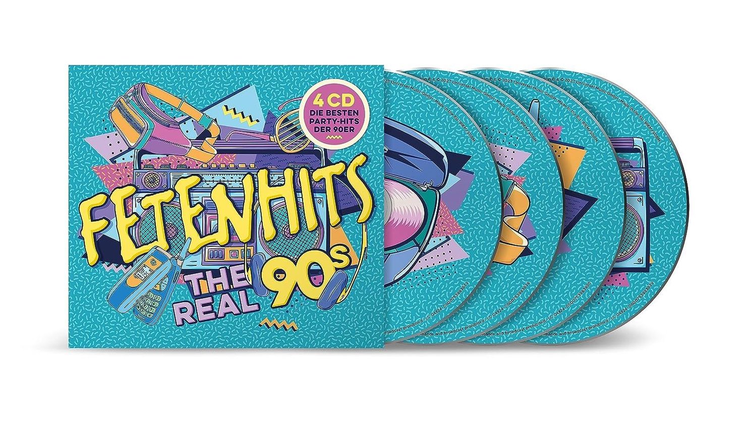 Fetenhits - The Real 90's 4 CDs von Diverse Interpreten | Weltbild.de