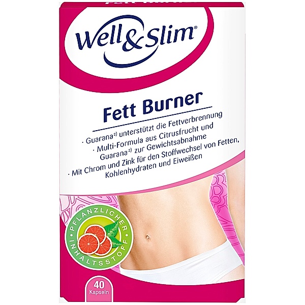 Fett Burner Kpseln von Well & Slim (40 Stk.)
