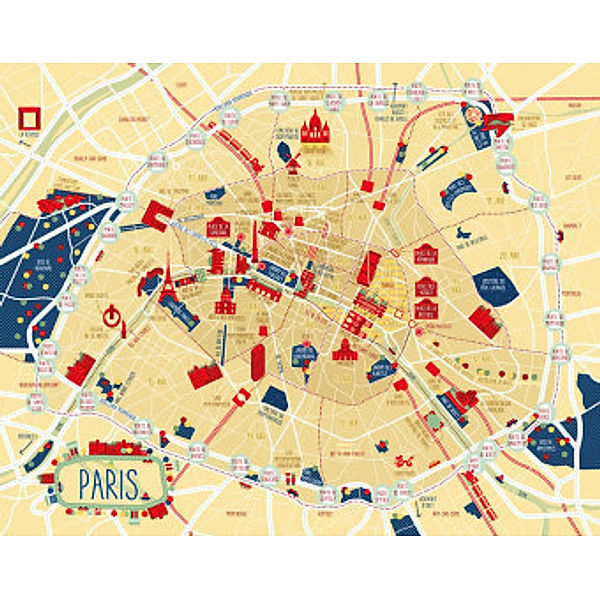 Fettnäpfchenführer Stadt-Poster / Fettnäpfchenführer Stadt-Poster Paris