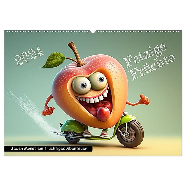 Fetzige Früchte (Wandkalender 2024 DIN A2 quer), CALVENDO Monatskalender, DigitalDreamweaver