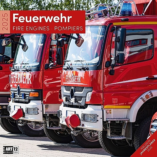 Feuerwehr Kalender 2025 - 30x30, Ackermann Kunstverlag
